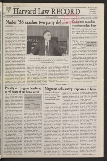 Front page, October 13, 2000