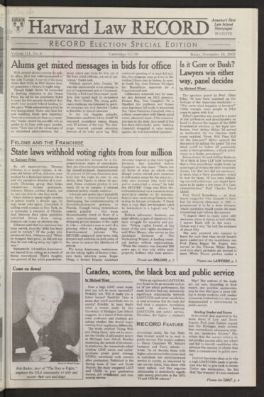 Front page, November 10, 2000