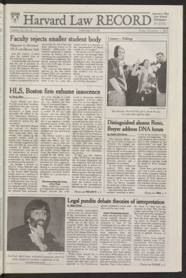 Front page, December 1, 2000