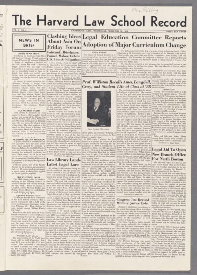 Front page, February 16, 1949