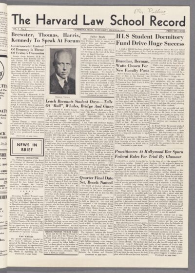 Front page, March 16, 1949
