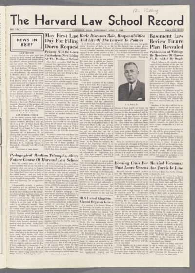 Front page, April 27, 1949