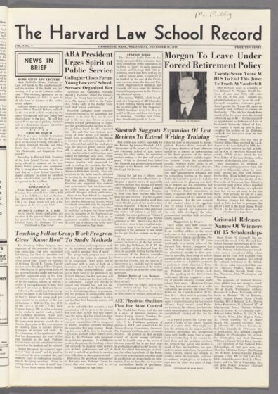 Front page, November 16, 1949