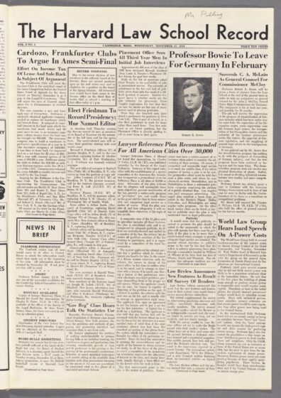 Front page, November 23, 1949