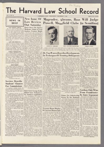 Front page, December 7, 1949