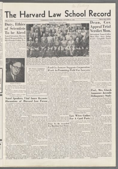 Front page, October 25, 1950