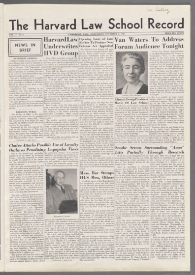 Front page, November 8, 1950