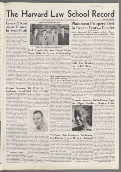 Front page, November 29, 1950