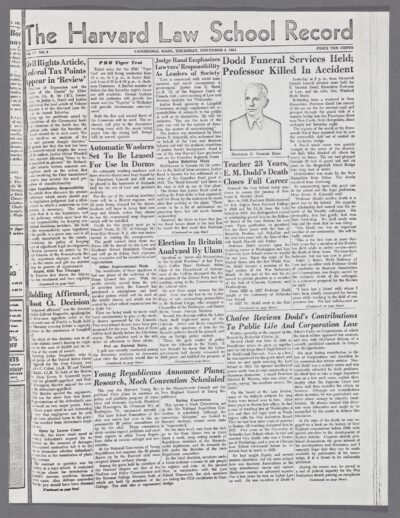 Front page, November 8, 1951