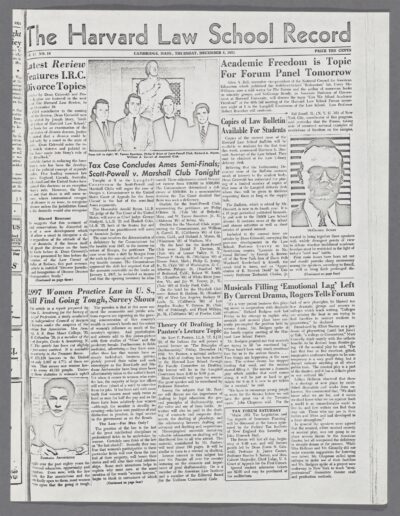 Front page, December 6, 1951