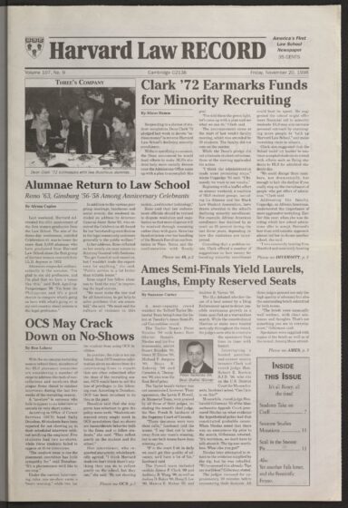 Front page, November 20, 1998