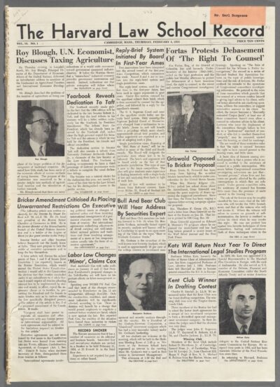 Front page, February 4, 1954