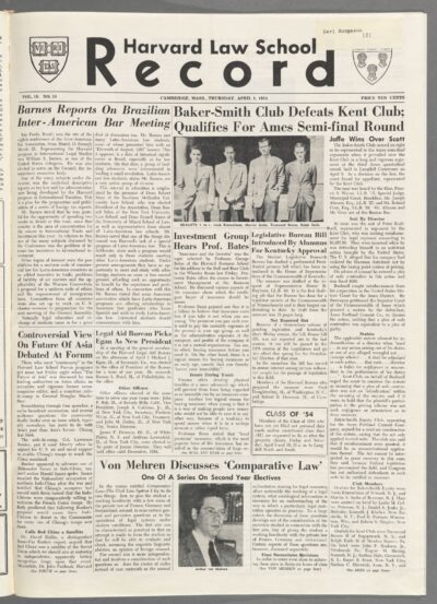 Front page, April 8, 1954