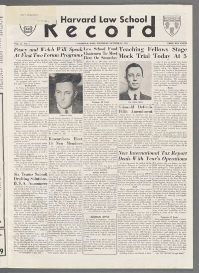 Front page, October 21, 1954