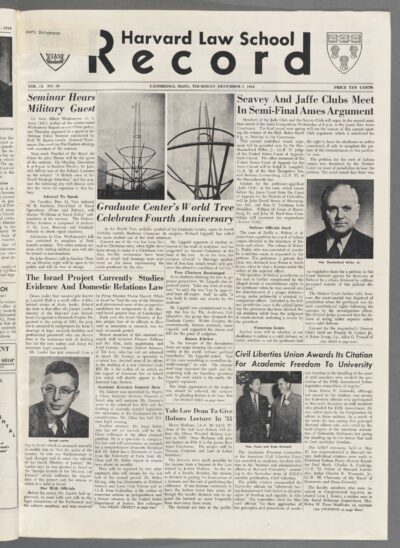 Front page, December 2, 1954