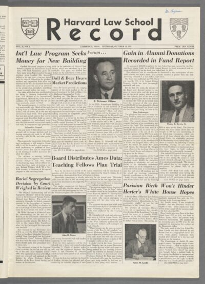 Front page, October 13, 1955