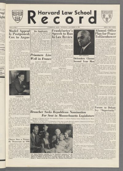 Front page, November 10, 1955