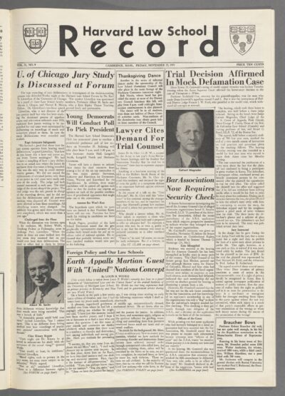 Front page, November 25, 1955