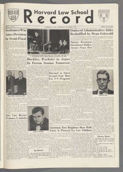 Front page, December 15, 1955